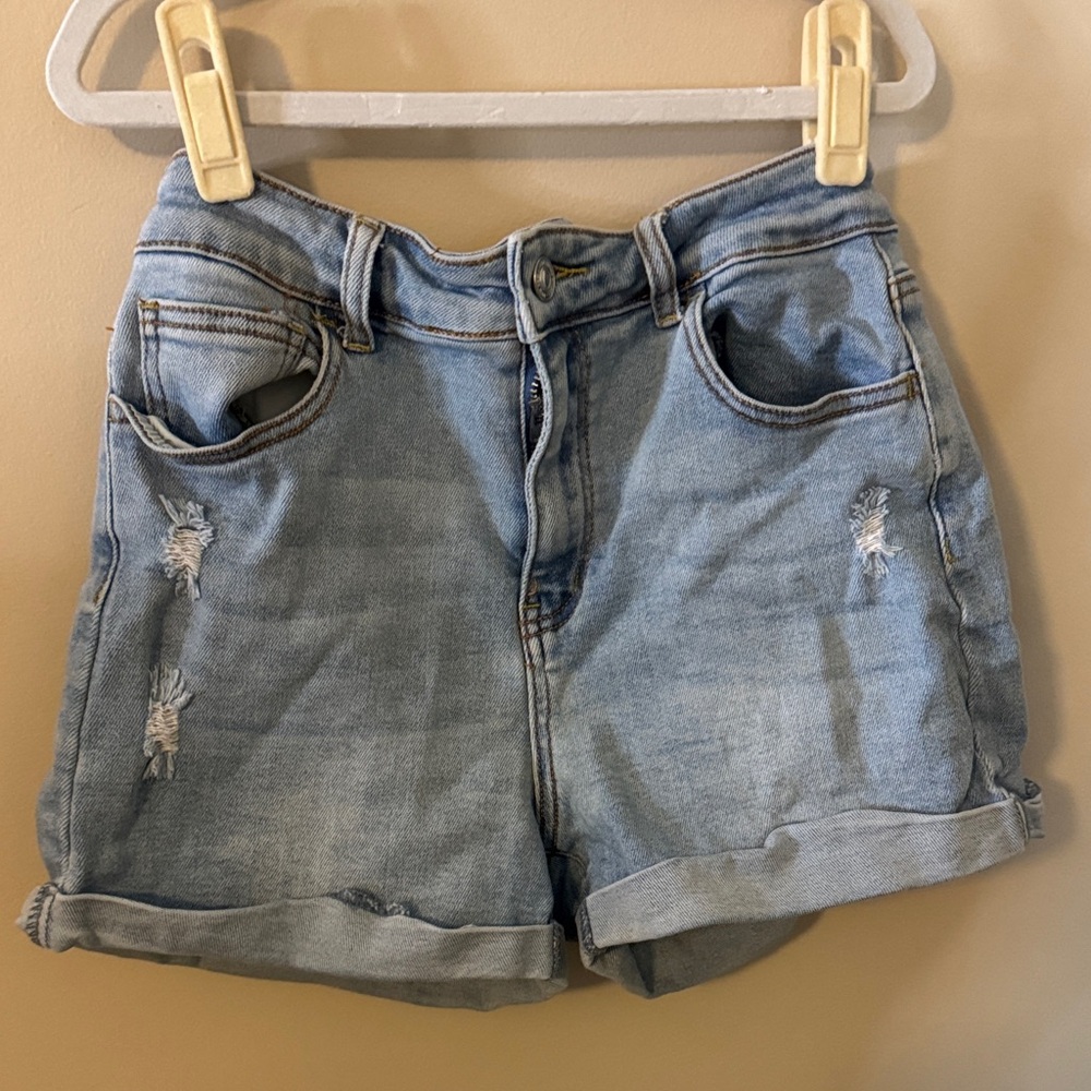 Wax Jeans Denim Blue Girls Shorts